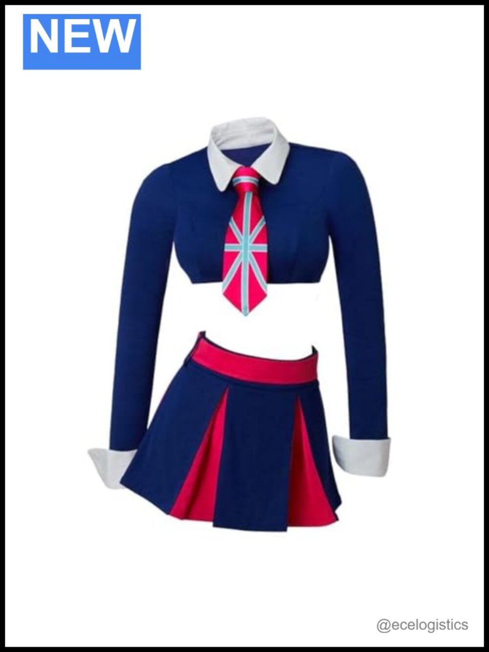 MelangCos Fook Who Cosplay Cheerleading Crop Top Mini Skirt Outfit